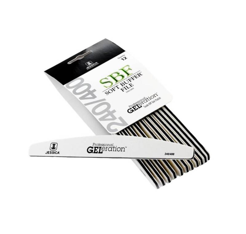 JESSICA Polierfeile Geleration Soft Buffer File 12Pcs, Packung von JESSICA