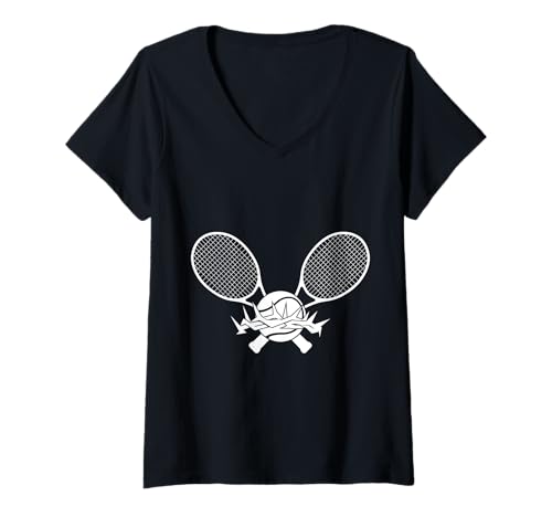 Damen RELIGIÖS Jesus Tennis Christ Gott Tennis T-Shirt mit V-Ausschnitt Damen RELIGIÖS Jesus Tennis Christ Gott Tennis T-Shirt mit V-Ausschnitt von JESUS LOVES TENNIS DESIGNS & OUTFITS