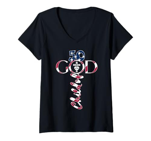 Damen GOTT 50 JAHRE JESUS 50. GEBURTSTAG T-Shirt mit V-Ausschnitt Damen GOTT 50 JAHRE JESUS 50. GEBURTSTAG T-Shirt mit V-Ausschnitt von JESUS LOVES YOU BIRTHDAY DESIGNS & OUTFITS