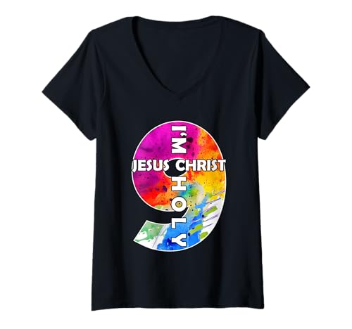 Damen Jesus Christ ICH Bin 9 Jahre Jesus 9. Geburtstag T-Shirt mit V-Ausschnitt Damen Jesus Christ ICH Bin 9 Jahre Jesus 9. Geburtstag T-Shirt mit V-Ausschnitt von JESUS LOVES YOU BIRTHDAY DESIGNS & OUTFITS