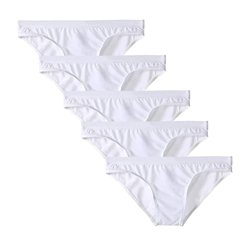 JEShifangjiusu Sexy Unterhosen Aus Eisseide FüR MäNner Atmungsaktive UnterwäSche Mit Niedriger Taille Transparente Coole Boxershorts (Weiße 5pc,XXL) von JEShifangjiusu