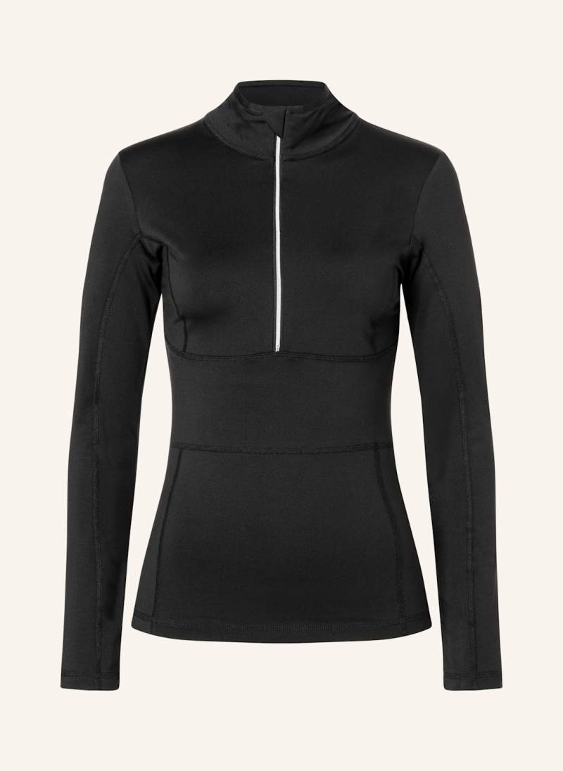 Jet Set Langarm Zip Hemd Ginger schwarz von JET SET