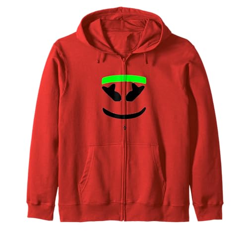 Lustiges Marshmallow-Gesicht mit grünem Schweißband Kapuzenjacke Lustiges Marshmallow-Gesicht mit grünem Schweißband Kapuzenjacke von JETC33