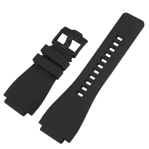 JETHENG Ersatz-Armband für Herren aus Gummi für Bell & Ross B&R BR-01 BR01 BR-03 BR03 24 mm × 33 mm von JETHENG