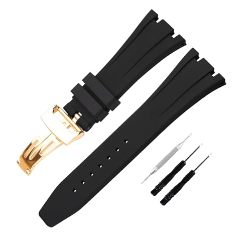 JETHENG Herren-Gummiarmband, kompatibel mit 28 mm Audemars Piguet Royal Oak Offshore AP 15703 15710 15400 26470 26400 von JETHENG