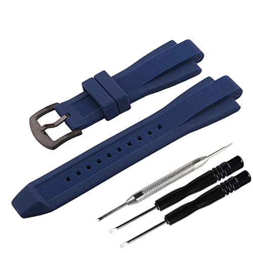JETHENG Herren Silikon Uhrenarmband kompatibel mit Michael Kors MK8152 MK8406 MK9019 MK9026 MK8382 Outdoor Sports Gummi Uhrenarmband Damen Armband Schnalle von JETHENG