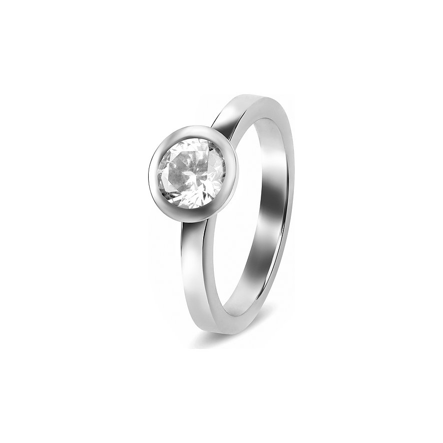 JETTE Damenring SOLITAIRE 86505355 925er Silber rhodiniert von JETTE