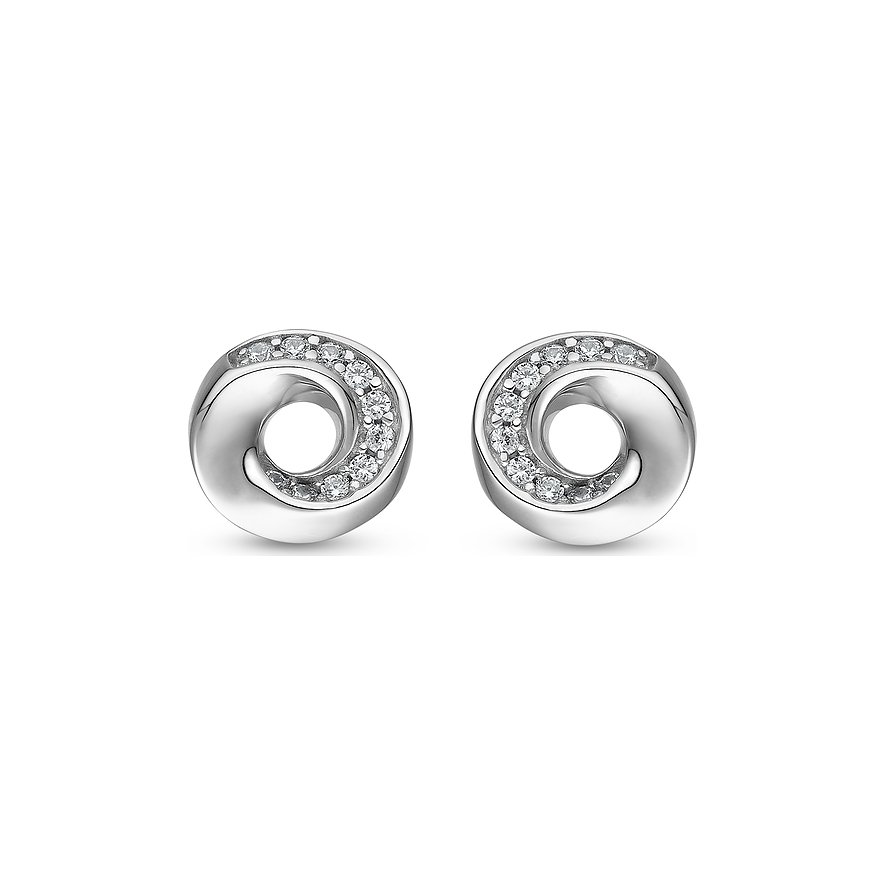 JETTE Ohrstecker TWISTED 86735521 925er Silber rhodiniert von JETTE