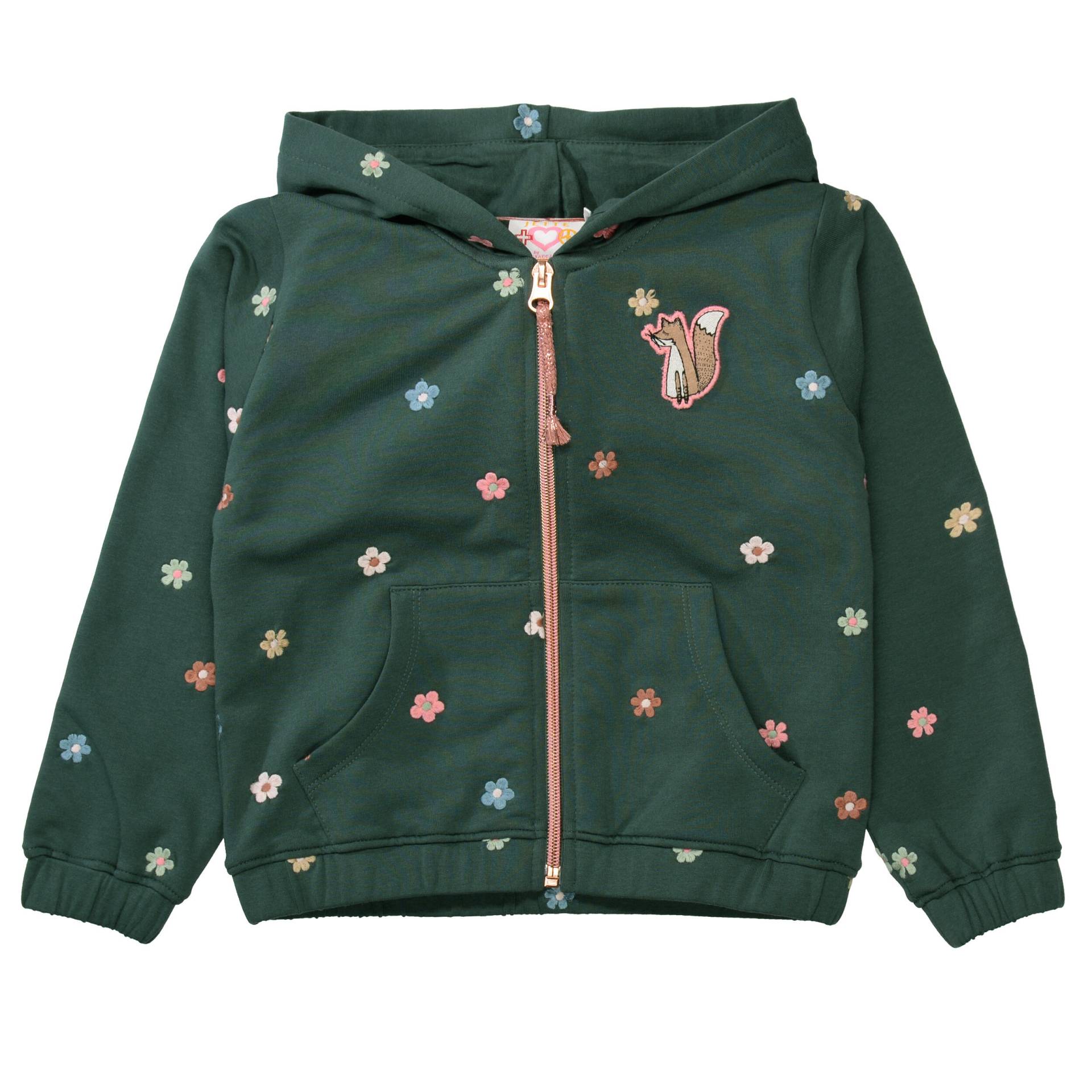 JETTE by STACCATO - Sweatjacke ivy green aop von JETTE by STACCATO