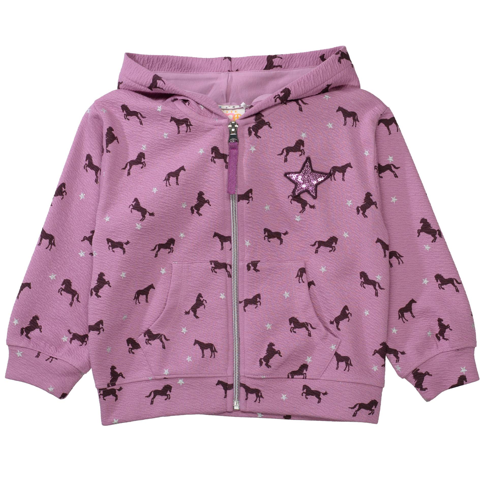 JETTE by STACCATO - Sweatjacke purple aop von JETTE by STACCATO