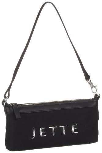 JETTE 03/81/02005-900, Damen Clutch, schwarz, 23,0x12,0x5,0 cm von JETTE