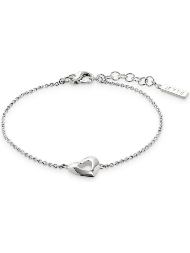 JETTE Armband JETTE Damen-Armband 925er Silber, recycelt Herz, DARLING von JETTE