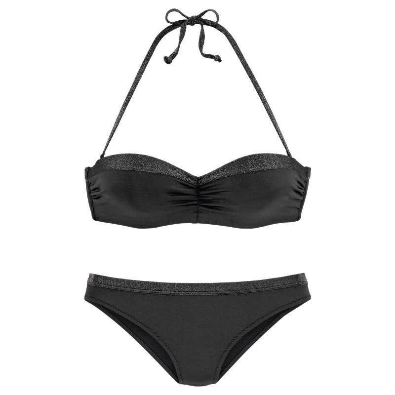 JETTE Bügel-Bandeau-Bikini Damen schwarz Gr.40 Cup D von JETTE