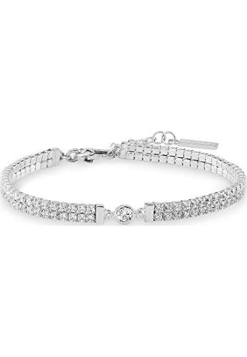 JETTE Damen-Armband 925er Silber 123 Zirkonia One Size, Silber 32017440 JETTE Damen-Armband 925er Silber 123 Zirkonia One Size, Silber 32017440 von JETTE