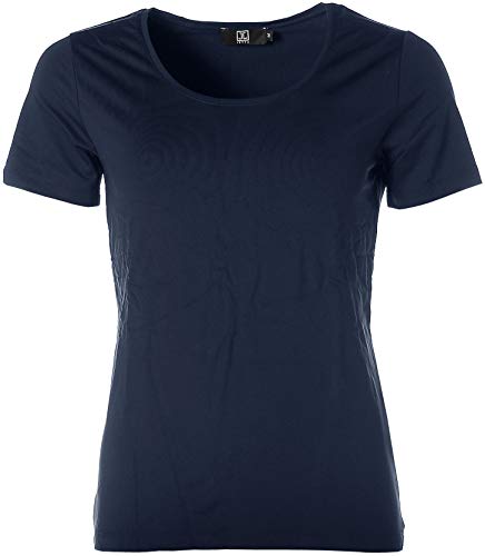 JETTE Damen Basic Kurzarm Shirt T-Shirt Rundhals Navy 40 von JETTE