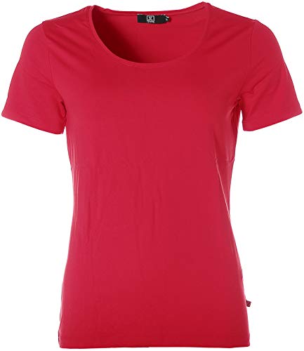 JETTE Damen Basic Kurzarm Shirt T-Shirt Rundhals Rot 44 JETTE Damen Basic Kurzarm Shirt T-Shirt Rundhals Rot 44 von JETTE