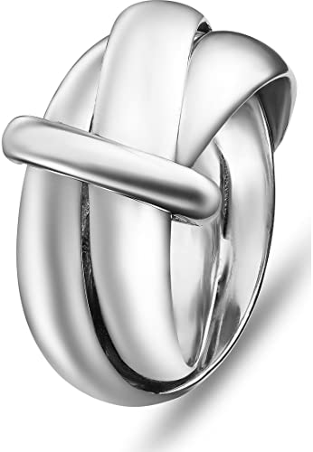 JETTE Damen-Damenring 925er Silber 61, Silber 32015362 von JETTE