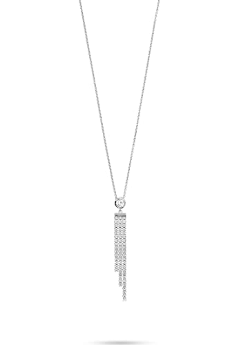 JETTE Damen-Kette 925er Silber 61 Zirkonia One Size, Silber 32017439 von JETTE