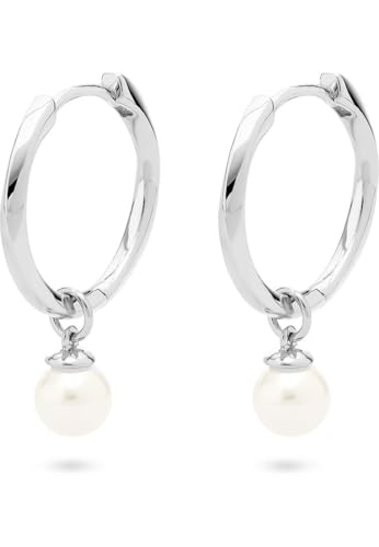 JETTE Damen-Ohrhänger 925er Silber, recycelt Perlmutt One Size, Silber 32029971 von JETTE
