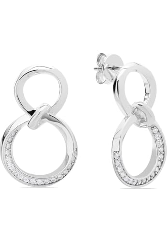 JETTE Damen-Ohrhänger 925er Silber, recycelt Zirkonia One Size, Silber 32029957 von JETTE