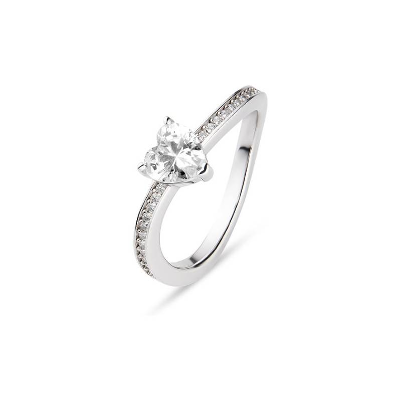 JETTE Damenring LOVE DIAMOND 89193527 925er Silber, recycelt von JETTE