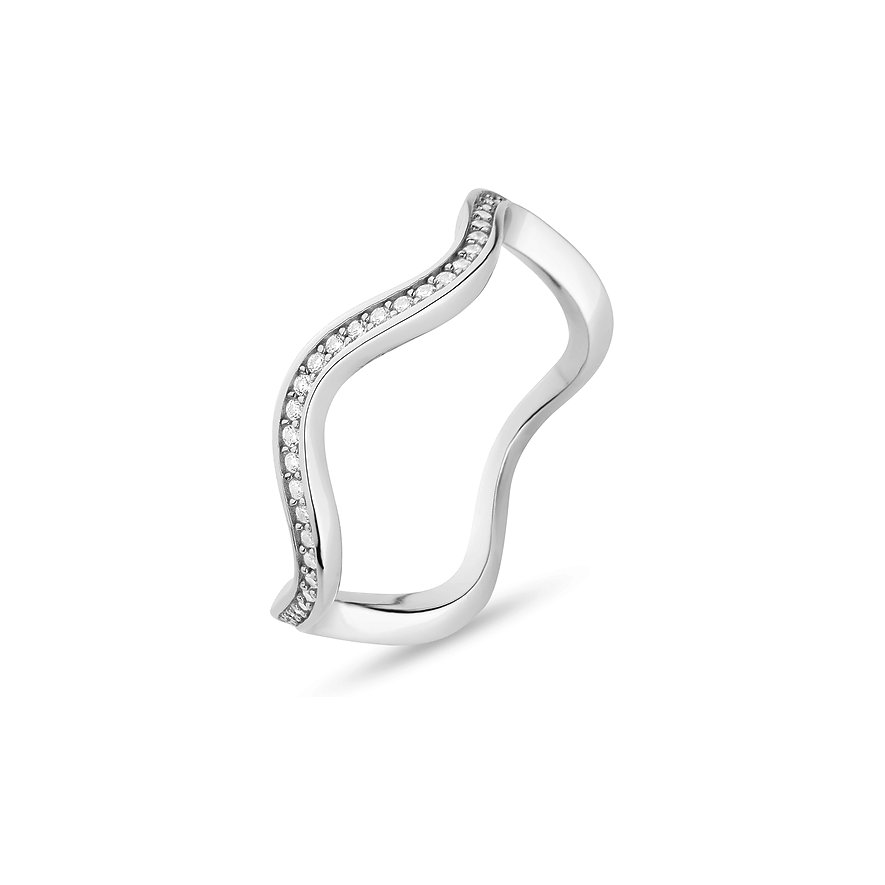 JETTE Damenring WAVES 89193539 925er Silber, recycelt von JETTE