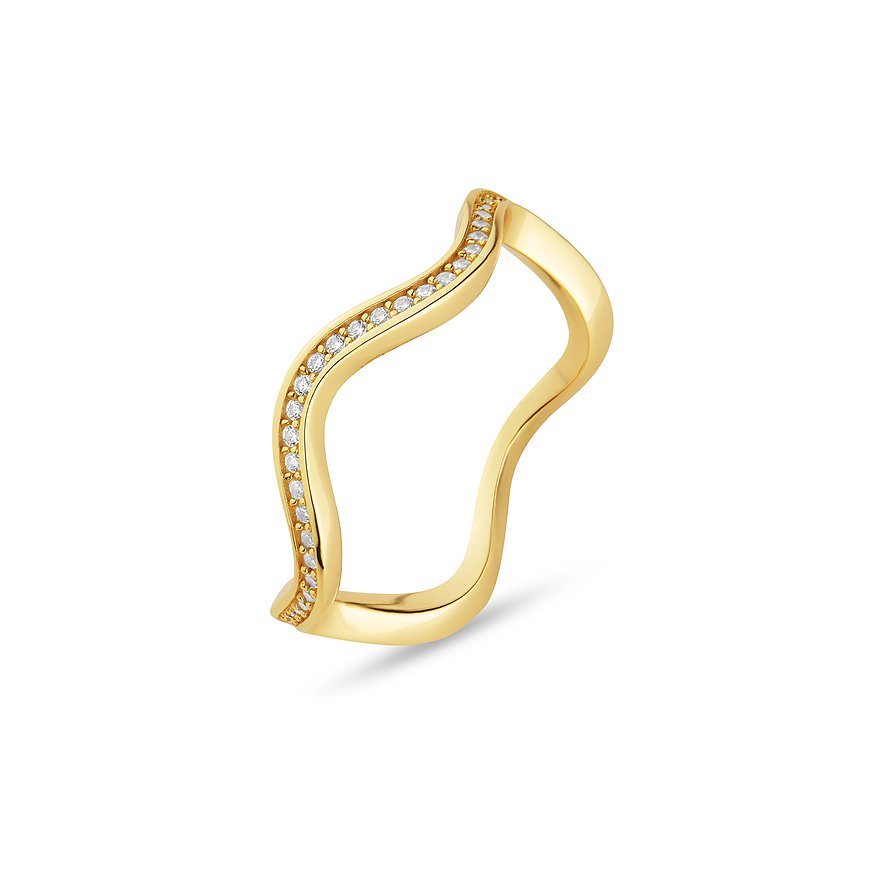 JETTE Damenring WAVES 89193543 925er Silber, recycelt von JETTE
