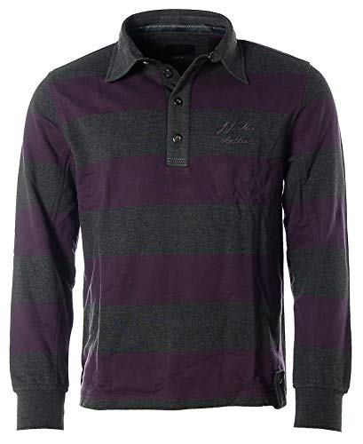 JETTE J.J. Men JOOP Langarm Polo Pullover Longsleeve Lila M von JETTE