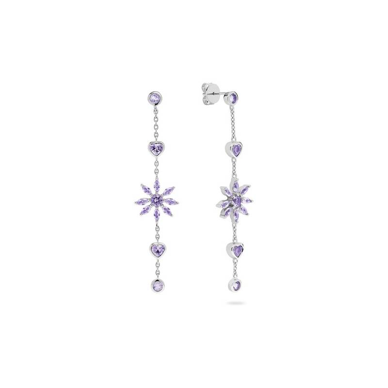 JETTE Ohrhänger DAISIES GARDEN 89191416 925er Silber, recycelt von JETTE