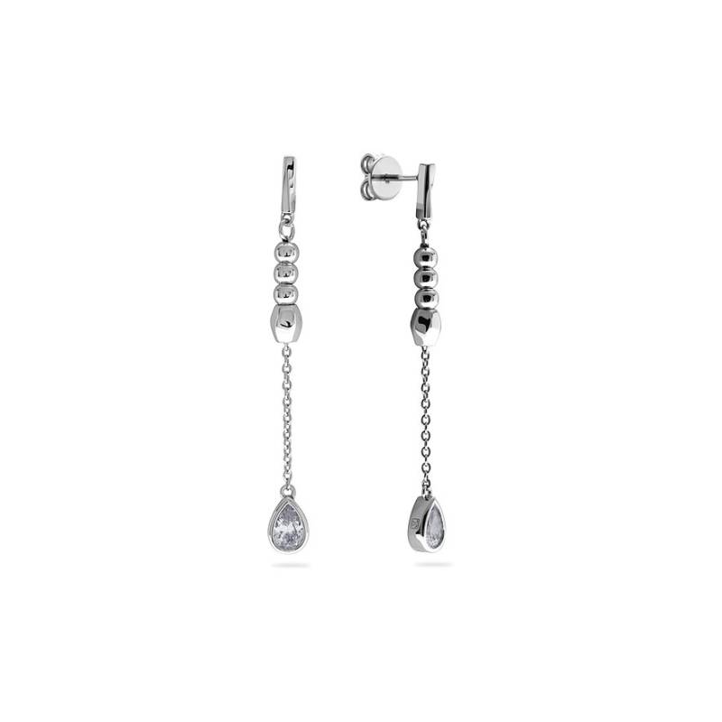 JETTE Ohrhänger DIAMOND 89217899 925er Silber, recycelt von JETTE