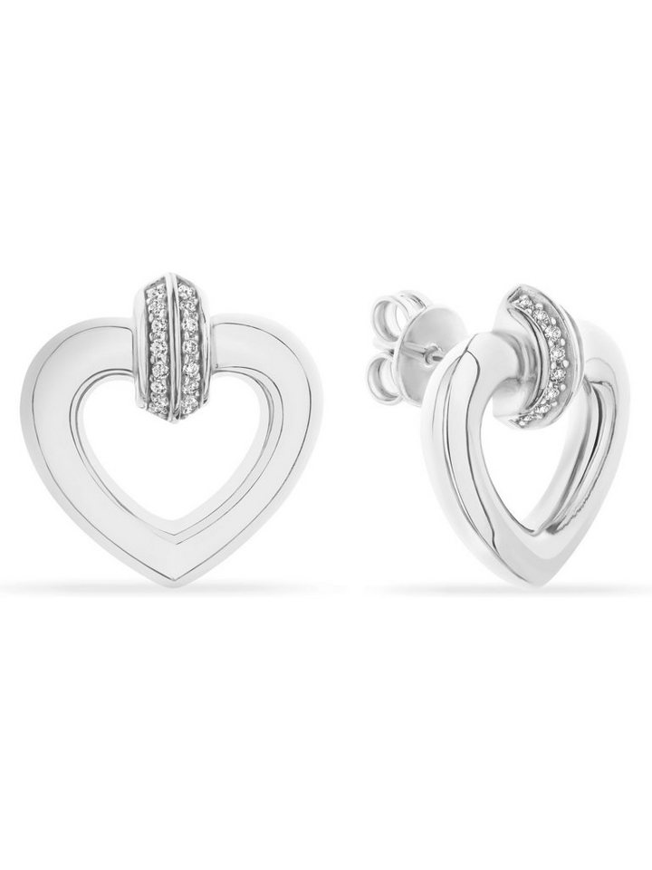 JETTE Paar Ohrstecker JETTE Damen-Ohrstecker 925er Silber 32 Zirkonia von JETTE
