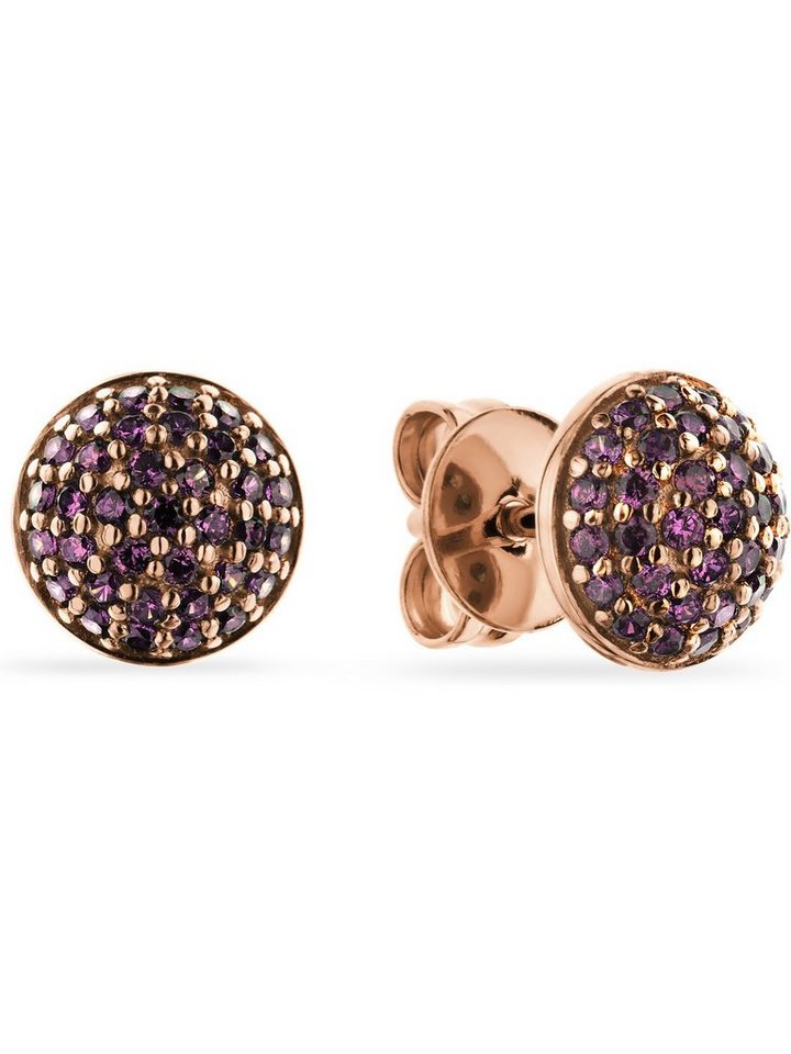 JETTE Paar Ohrstecker JETTE Damen-Ohrstecker 925er Silber 70 Zirkonia von JETTE