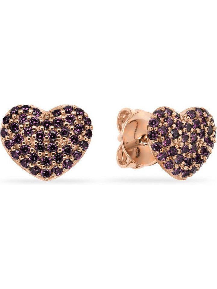 JETTE Paar Ohrstecker JETTE Damen-Ohrstecker 925er Silber 78 Zirkonia von JETTE