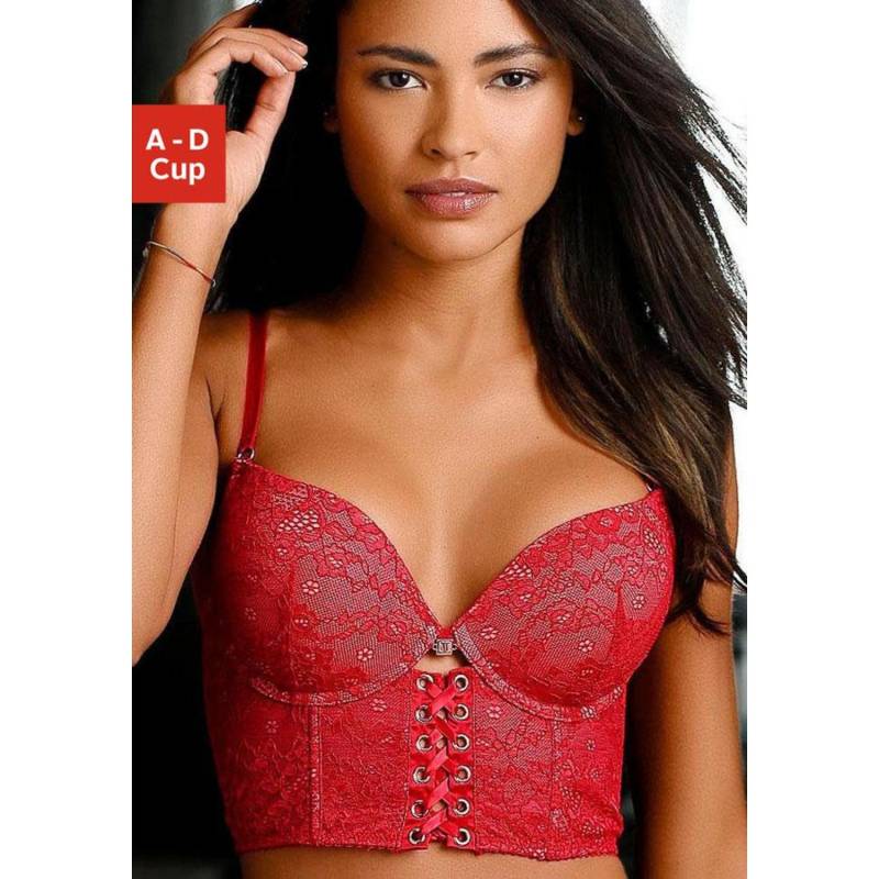 JETTE Push-up-BH Damen rot Gr.75B von JETTE