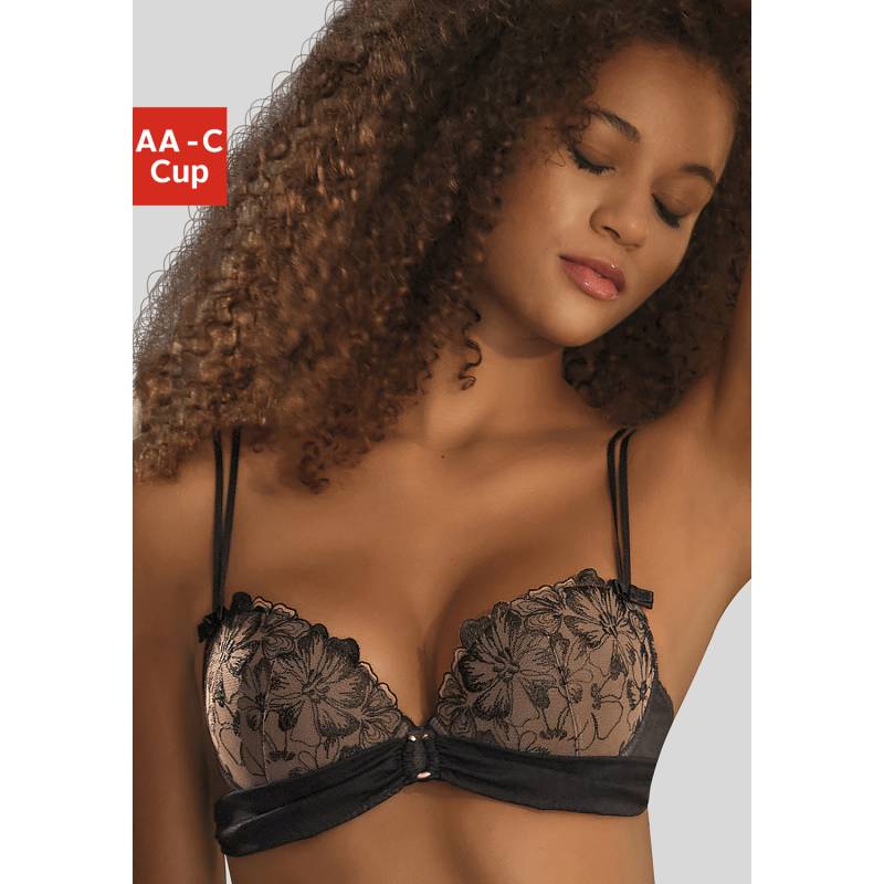 JETTE Push-up-BH Damen schwarz-caramel Gr.80A von JETTE