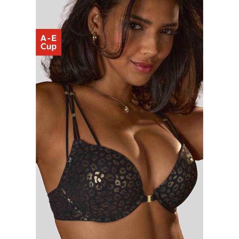 JETTE Push-up-BH Damen schwarz-gold Gr.75B von JETTE
