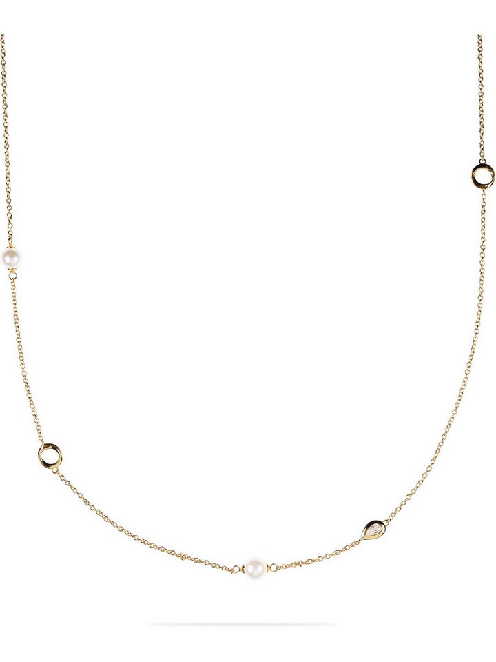 JETTE Silberkette JETTE Damen-Kette 925er Silber, recycelt 2 Perle, JOY von JETTE