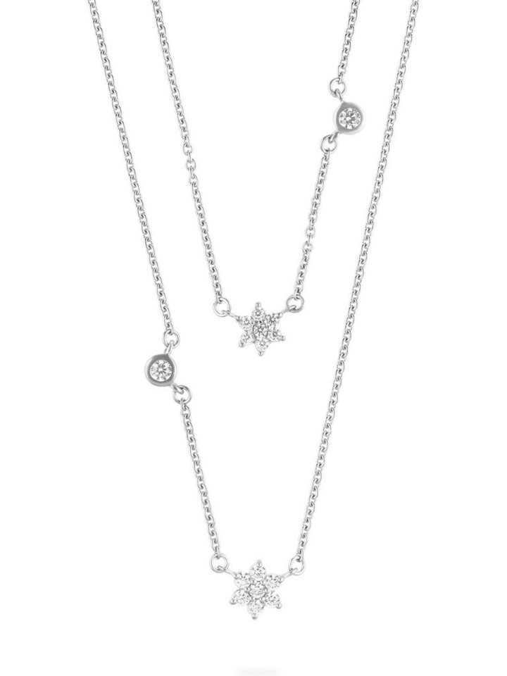 JETTE Silberkette JETTE Damen-Kette 925er Silber 16 Zirkonia, SPARKLE von JETTE