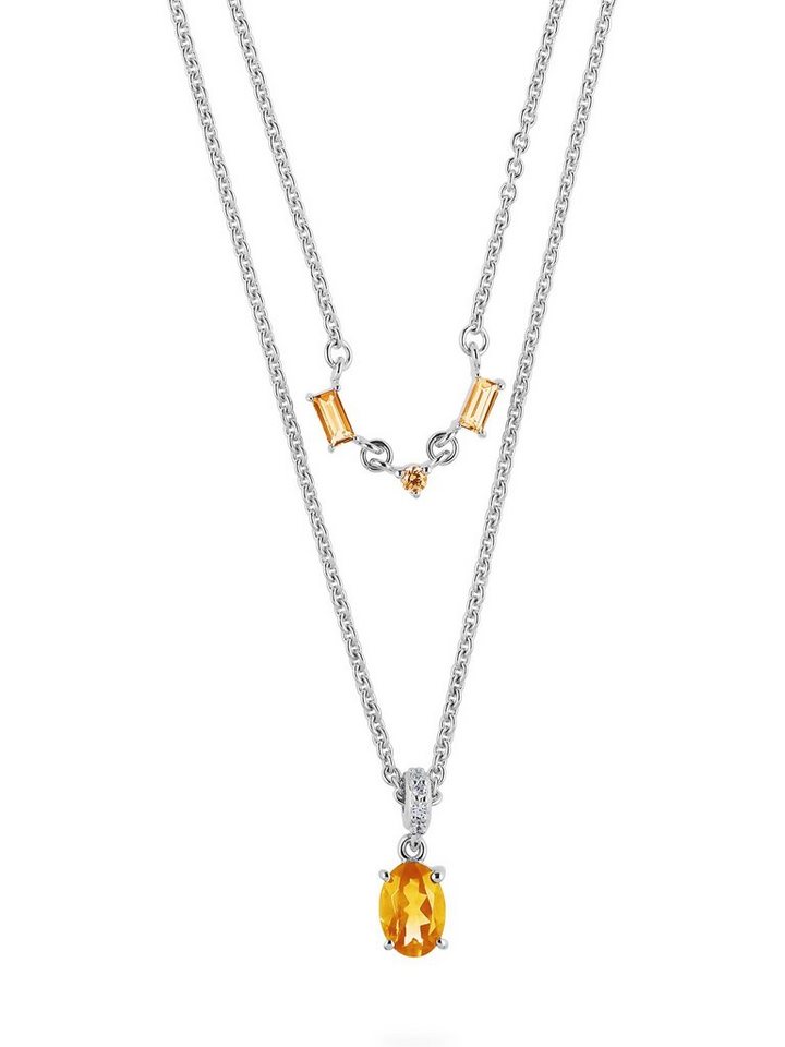 JETTE Silberkette JETTE Damen-Kette 925er Silber 4 Zirkonia von JETTE