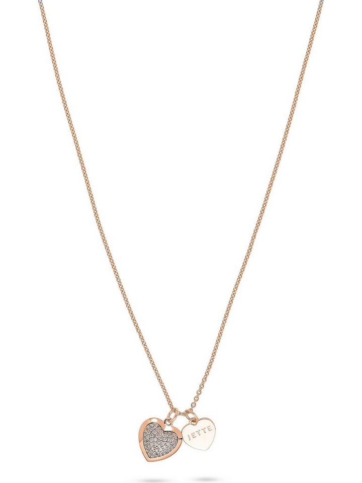 JETTE Silberkette JETTE Damen-Kette 925er Silber 61 Zirkonia, PRECIOUS HEART von JETTE
