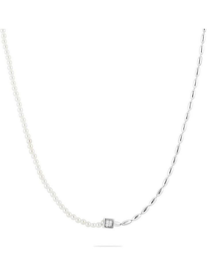 JETTE Silberkette JETTE Damen-Kette 925er Silber 8 Zirkonia, NUGGET PEARL von JETTE