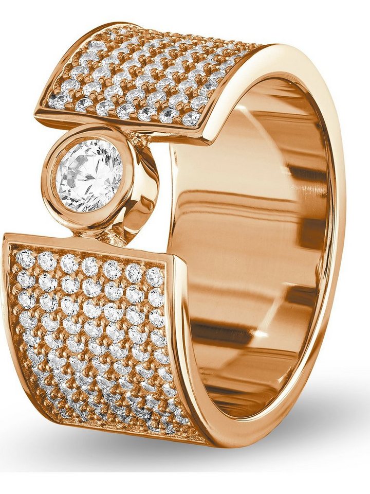 JETTE Silberring JETTE Damen-Damenring 925er Silber 155 Zirkonia, Zirkonia, synthetisch von JETTE