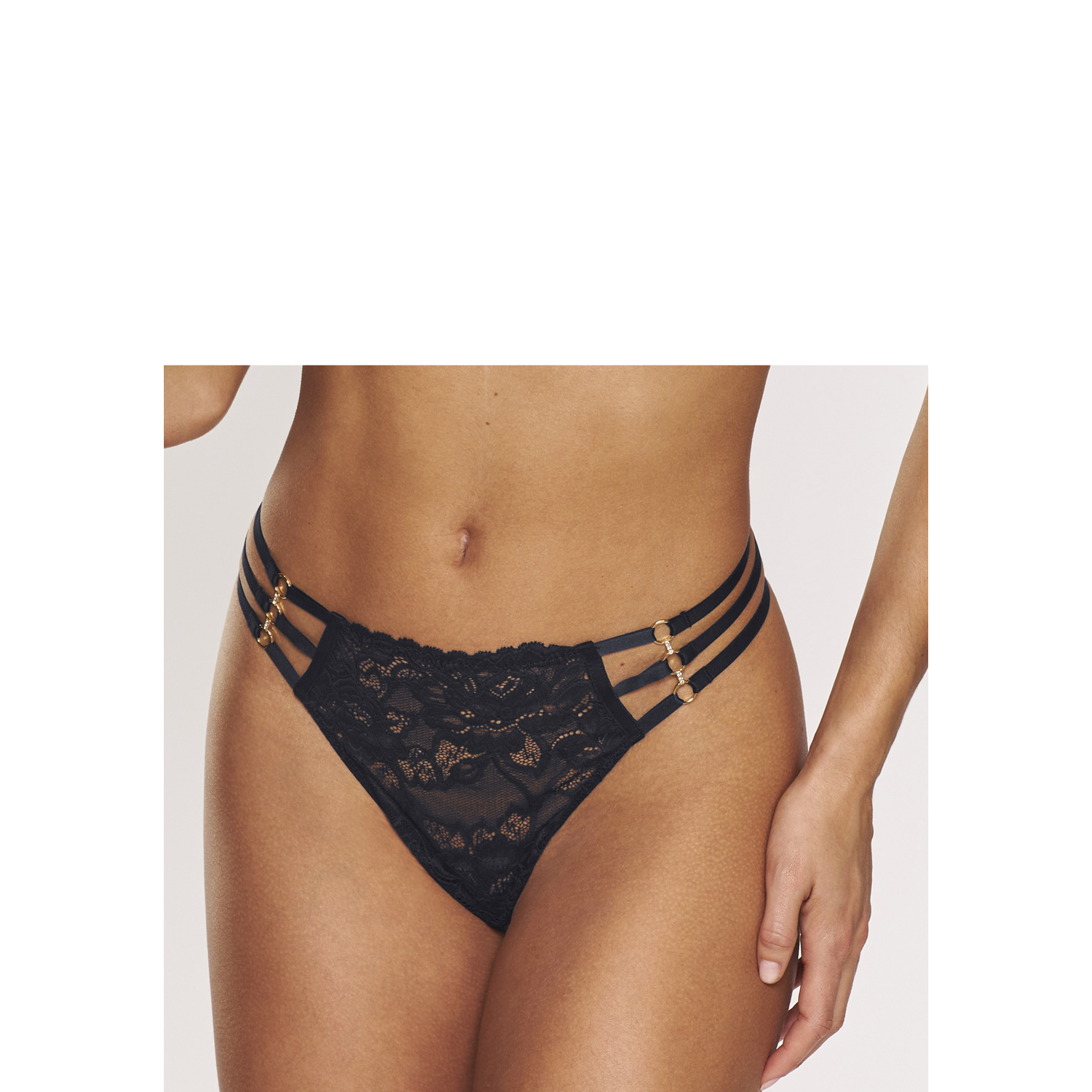 JETTE String-Ouvert Damen schwarz Gr.32/34 von JETTE