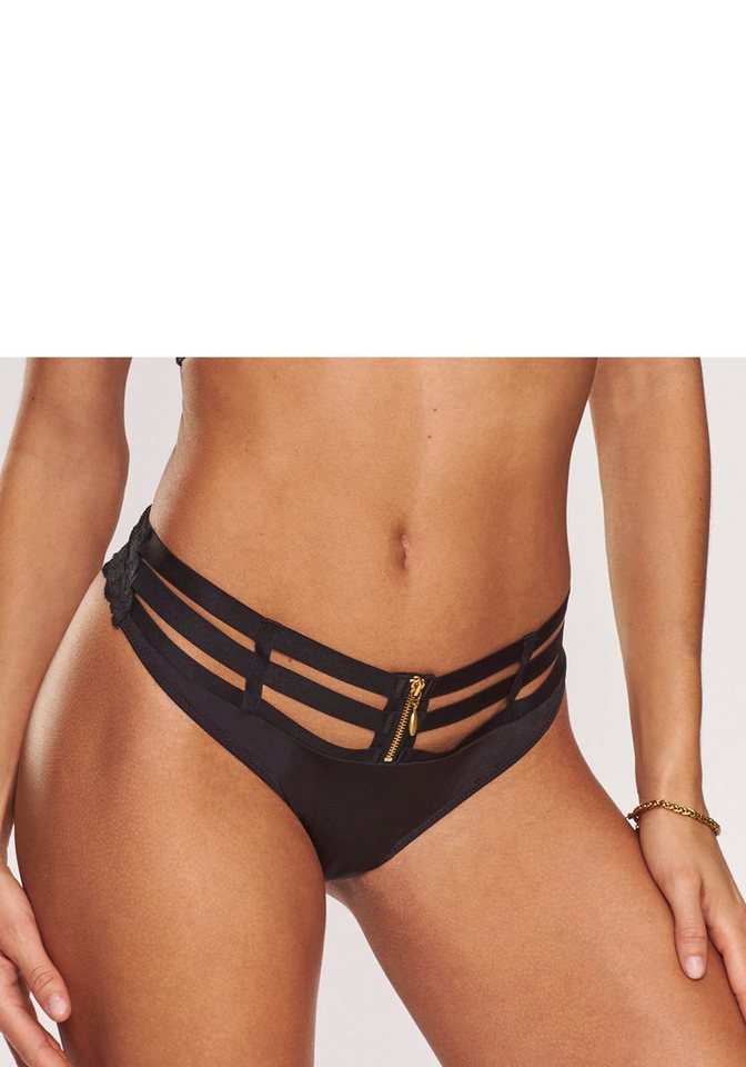 JETTE String mit edlem Bänderdetail und Reißverschluss vorne mittig JETTE String mit edlem Bänderdetail und Reißverschluss vorne mittig von JETTE