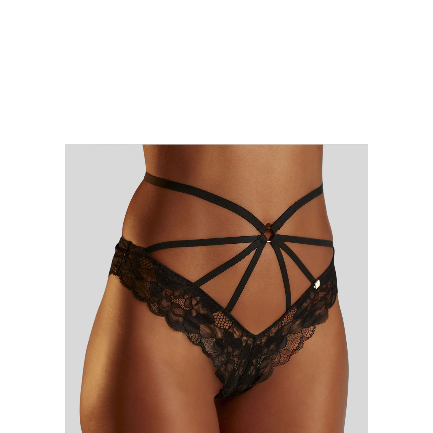 JETTE Tanga Damen schwarz Gr.36/38 von JETTE