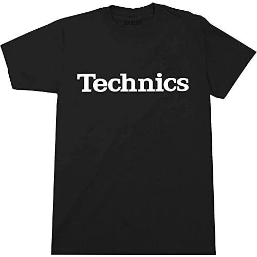 HAOSHI Technics Logo T T-Shirts Hemden DJ 1200 Turntable Music VARIOCOLORS Black(X-Large) von JEUDJJBW
