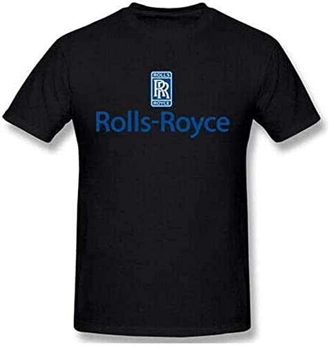 HAOX Men's Rolls Royce Logo Fashion Short Sleeve Cool T T-Shirts Hemden(Large) von JEUDJJBW