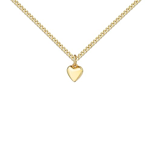 JEVELION Herz-Anhänger Kettenanhänger für Damen Schmuckanhänger 585 Gold-Symbol der Liebe von JEVELION
