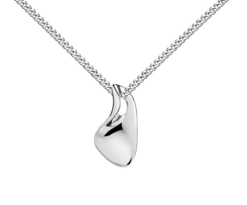 JEVELION Kette mit Anhänger 925 Silber Design-Anhänger "fließendes Gold" - Made in Germany (Silberanhänger, für Damen und Mädchen), Mit Silberkette 925 - Länge wählbar 36 - 70 cm oder ohne Kette. von JEVELION