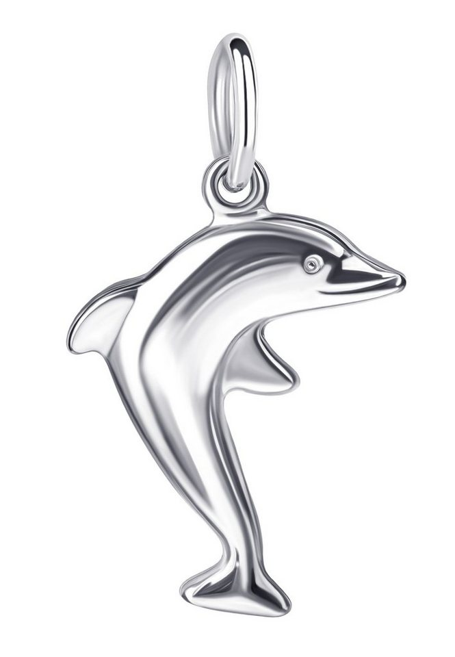 JEVELION Kettenanhänger Delphin Anhänger 925 Sterlingsilber (Silberanhänger, für Kinder - Mädchen), Schmuckanhänger - Made in Germany von JEVELION